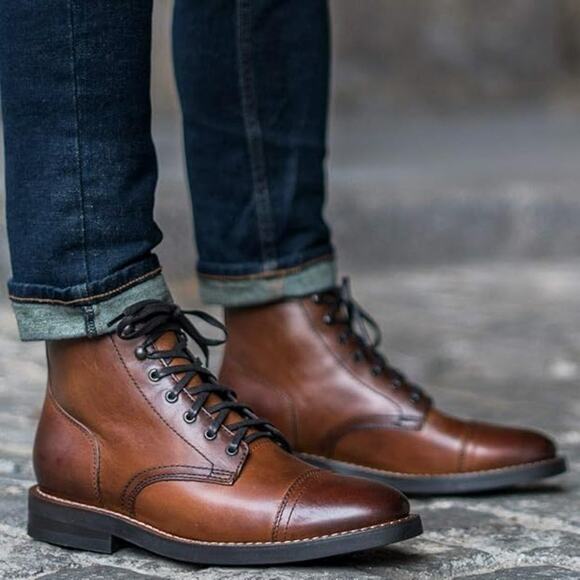 Thursday Boot Company Men's Captain Boots in Brandy Sz 13 NWB - Picture 2 of 12